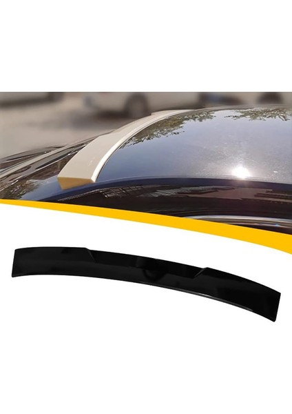 Skoda Octavia M4 Cam Üstü Ithal Spoiler Parlak Siyah Plastik Spoyler 2020+ fırsatları