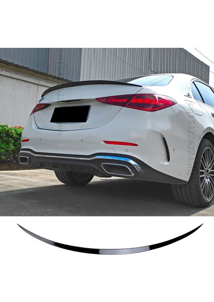Mercedes C W206 Bagaj Üstü Ithal Spoiler Parlak Siyah Plastik Spoyler 2021+ fırsatları