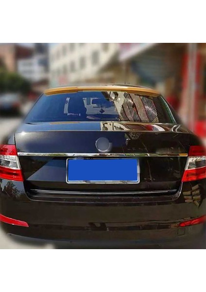 Skoda Octavia Mk3 Cam Üstü Ithal Spoiler Parlak Siyah Plastik Spoyler 2013+