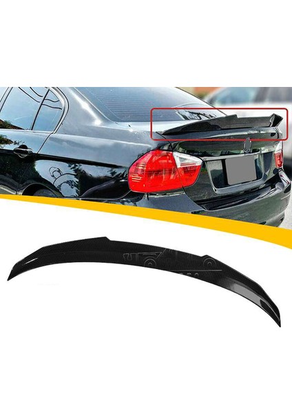 Bmw E90 Psm Bagaj Üstü Ithal Spoiler Parlak Siyah Plastik Spoyler 2005-2012 indirimleri