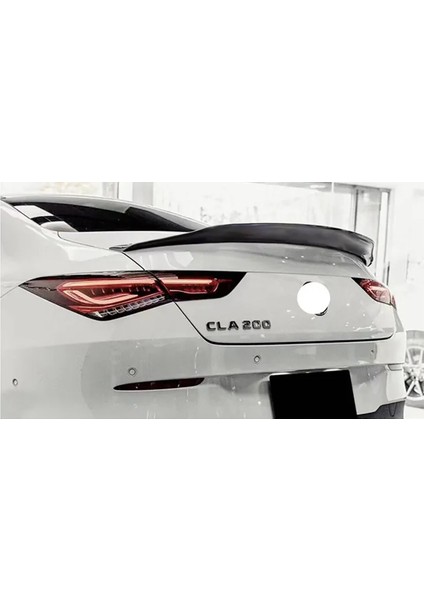 Mercedes Cla W118 Psm Bagaj Üstü Ithal Spoiler Parlak Siyah Plastik Spoyler 2020-2023
