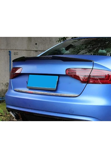 Audi A4 B8 M4 Bagaj Üstü Ithal Spoiler Parlak Siyah Plastik Spoyler 2009-2012