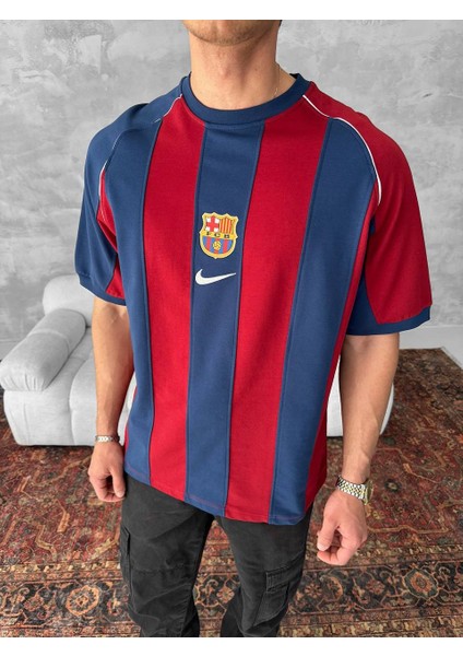 Fc Barcelona Erkek Oversize Retro T-Shirt modelleri