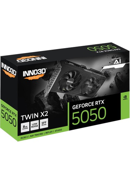 Geforce Rtx 5050 Twın X2 8gb Gddr6 128BIT Dlss 4 Ekran Kartı