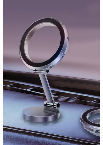 JX-037 Siyah Katlanır Manyetik Araba Içi Kompakt Cep Telefonu Tutucu indirimleri