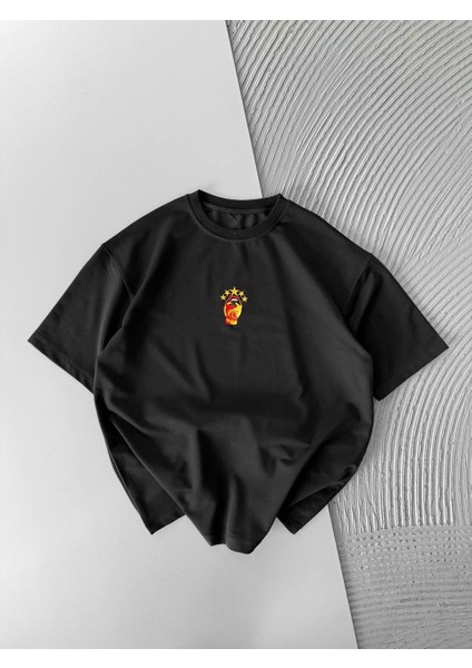 Osimhen Detaylı Erkek Oversize T-Shirt