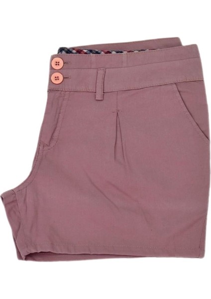 Kadın Kanvas Pileli Şort BRG-344503 fırsatları