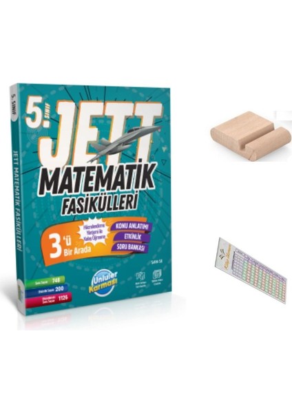5. Sınıf Jet Matematik Fasikülleri 2025-2026 + Telefon Tutucu + Çözüm Ayracı