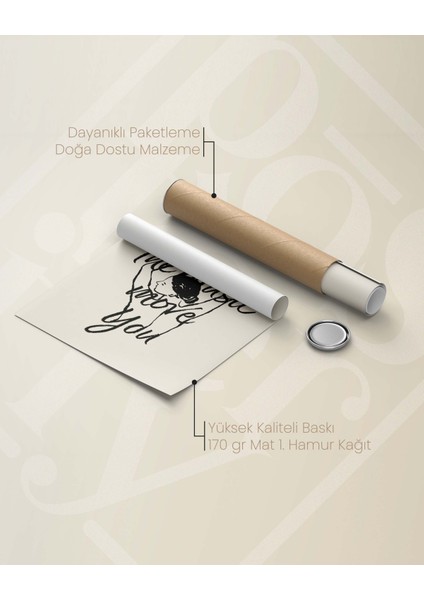 Let The Music Move You – Minimal Çizim & Tipografi Poster