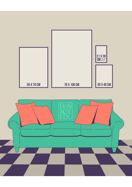 Let The Music Move You – Minimal Çizim & Tipografi Poster