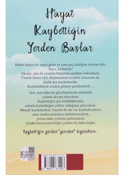 Hayat Kaybettiğin Yerden Başlar - Miraç Çağrı Aktaş | Öne Çıkanlar fiyatları