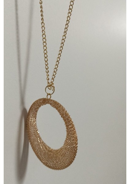 Kadın Gold Altın Sarı Zerafet El Yapımı Tasarım Kolye fırsatları