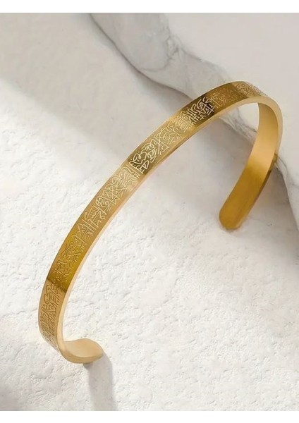 Paslanmaz Çelik Ayetel Kürsi Bileklik