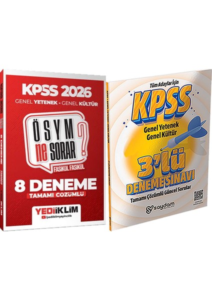 2026 Kpss Ösym Ne Sorar Tamamı Çözümlü Fasikül 8 Deneme - 3 Deneme