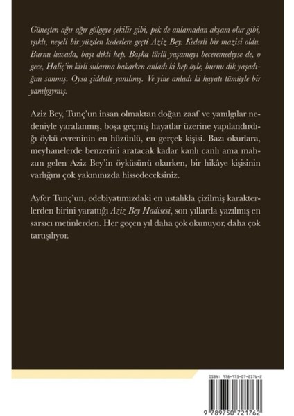Aziz Bey Hadisesi - Ayfer Tunç | Öne Çıkanlar fiyatları