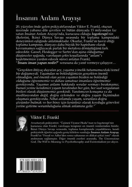 Insanın Anlam Arayışı - Viktor Emil Frankl | Öne Çıkanlar fırsatları