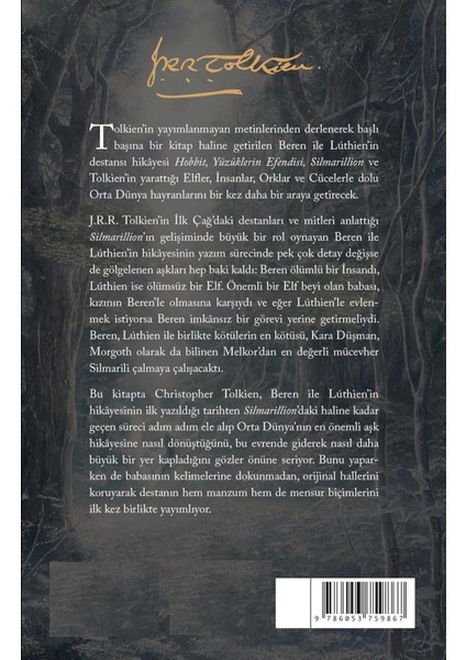 Türkçe Baskı: Beren ile Luthien - J.r.r. Tolkien | Öne Çıkanlar fiyatları