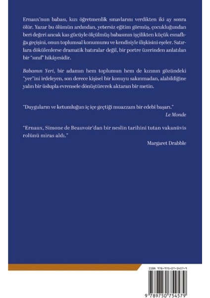 Babamın Yeri - Annie Ernaux | Öne Çıkanlar fiyatları