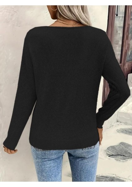 Kadın Uzun Kollu V Yakalı Triko Bluz fiyatları