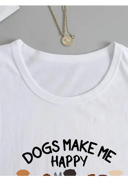 Kadın Uzun Kollu Bisiklet Yaka Köpek Resimli Viskon Bluz fırsatları