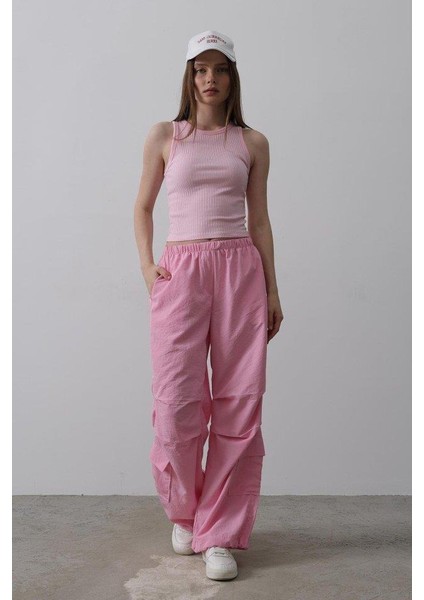 Paraşüt Cargo Pantolon - Pembe modelleri