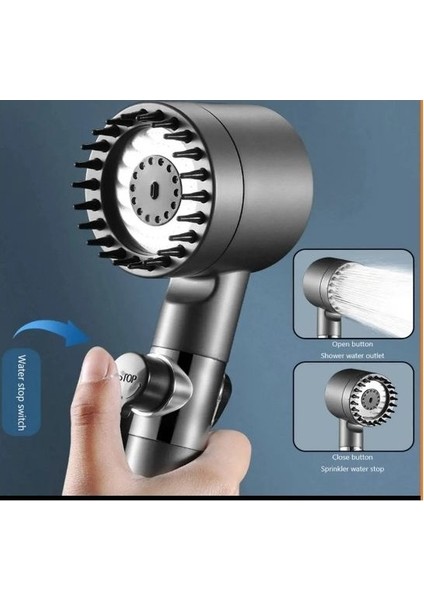 Çok Fonksiyonlu, Masaj Etkili, Ayarlanabilir, Filtreli, Arıtmalı Duş Başlığı - Krom Masajlı Çok Fonksiyonlu Ayarlanabilir Filtreli Arıtmalı Krom Duş Başlığı El Duşu fiyatları