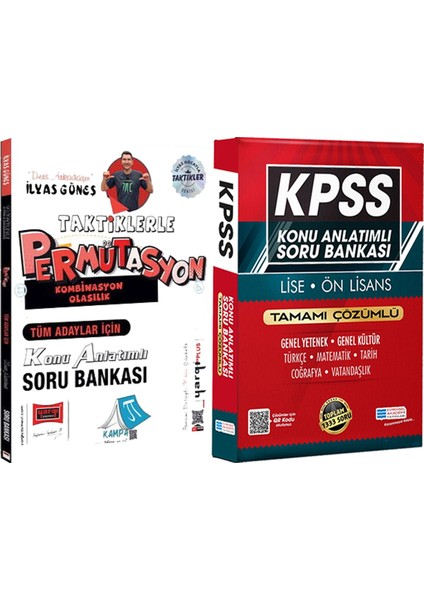 Taktiklerle Permütasyon Kombinasyon Olasılık Konu Soru Ilyas Güneş - Lise Önlisans Konu Ant. Soru