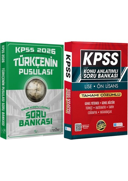 2026 Kpss Türkçenin Pusulası Soru Bankası Tamamı Ayrıntılı Çözümlü - Lise Önlisans Konu Ant. Soru