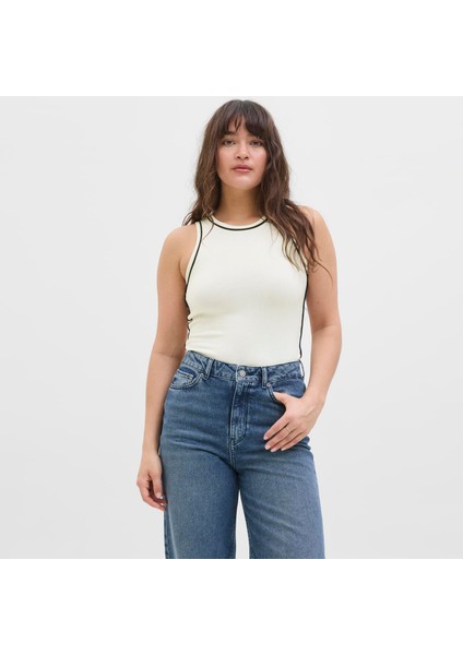 Kadin Kolsuz Triko Bluz - Evelyn