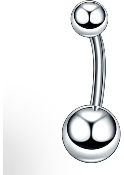 %100 316 L Cerrahi Çelik Çelik Göbek Piercing - Bar Uzunluğu 10 mm - 1 Adet fiyatları