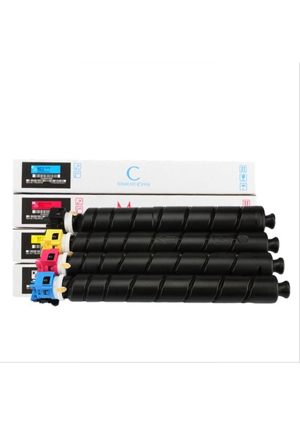 Kyocera TK-8525 Chipli 4 Renk Ithal Muadil Toner Seti - Siyah 30.000 Sayfa / Renkliler 20.000 Sayfa