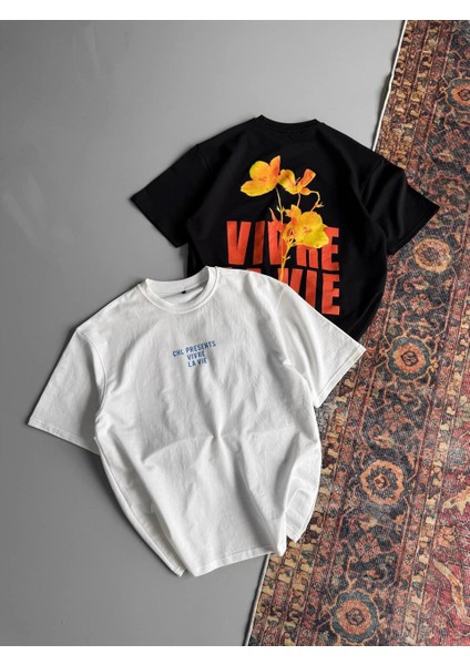 La Vie Siyah Oversize Erkek T-Shirt fırsatları