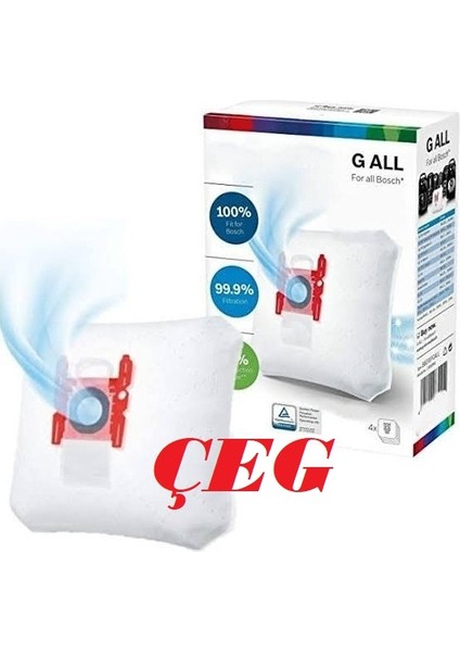 Serie 4 BGL41HYG2H Pro Hygienic Süpürge Torbası Çeg