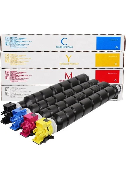 Kyocera TK-8515 Chipli 4 Renk Ithal Muadil Toner Seti - Siyah 30.000 Sayfa / Renkliler 20.000 Sayfa