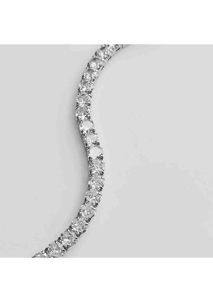 Xuping Zirkon Taşlı Tasarım Suyolu Bileklik Gümüş fiyatları