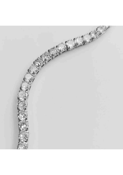 Xuping Zirkon Taşlı Tasarım Suyolu Bileklik Gümüş indirimleri