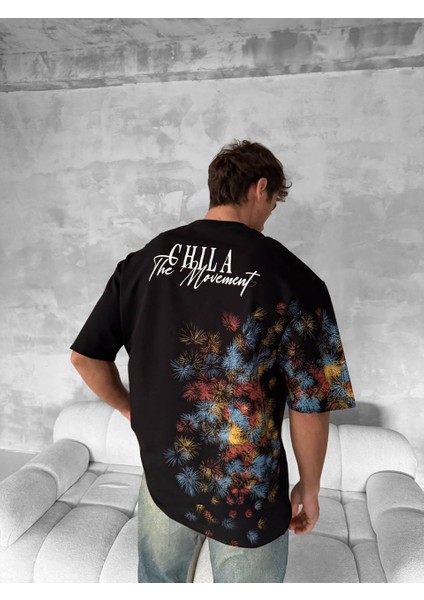 The Movement Erkek Oversize Siyah T-Shirt fırsatları