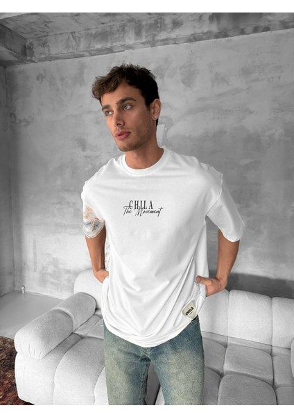 The Movement Oversize Erkek Beyaz T-Shirt fiyatları