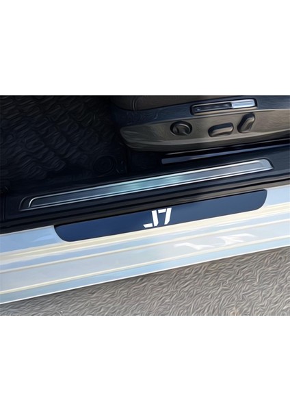 Jaecoo J7 Piano Black Pleksi Kapı Eşiği Koruyucu