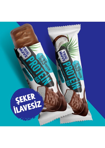 Çikolata Kaplamalı Protein Bar - Hindistan Cevizli ve Sütlü Çikolatalı, %33 Protein, 50 G x 9 Adet fırsatları