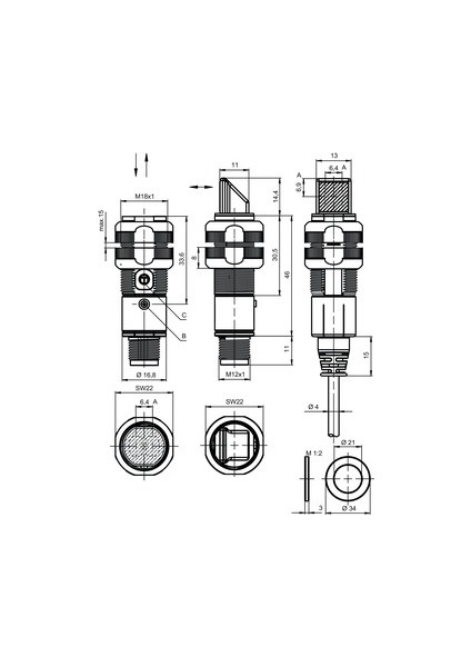 ET318BI 3/4PM12 Foto Elektrik Sensör fiyatları
