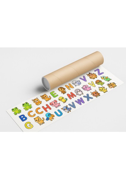 Şirin Hayvan ve Alfabe Temalı Dev Boyama 200 cm fiyatları