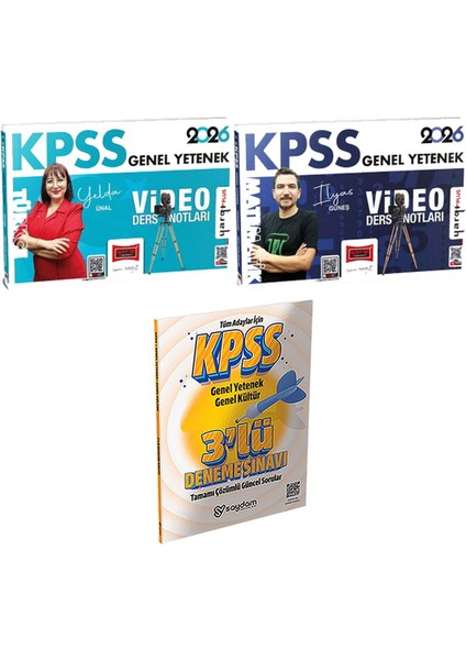 2026 Kpss Türkçe Matematik Video Ders Notları - 3 Deneme