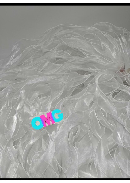 Volanlı Misineli Şifon Kurdele 10 Adet