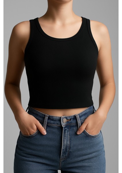 Fitilli Crop Kadın Askılı Atlet modelleri