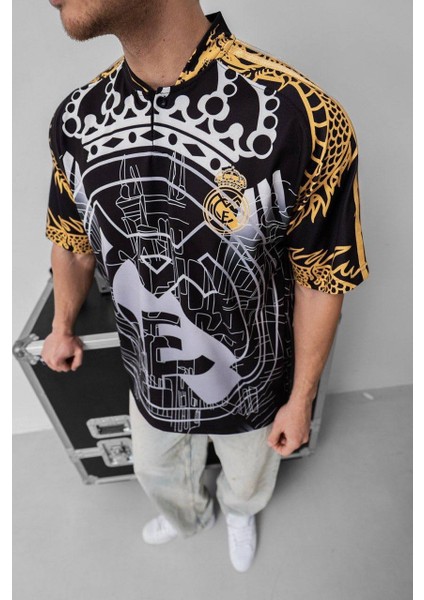 Real Madrid Erkek Oversize Siyah Tshırt fiyatları