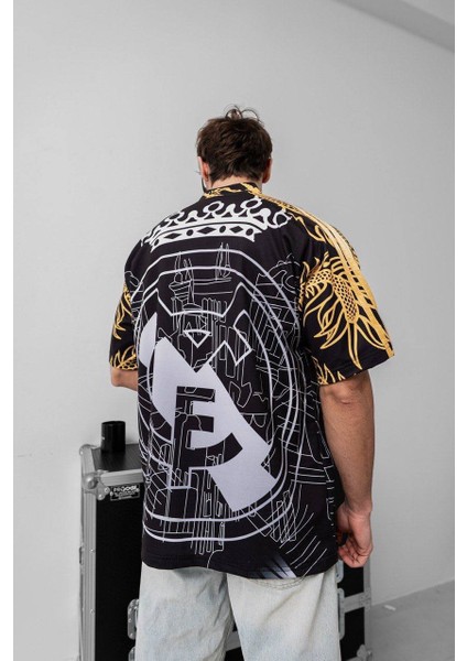 Real Madrid Erkek Oversize Siyah Tshırt modelleri