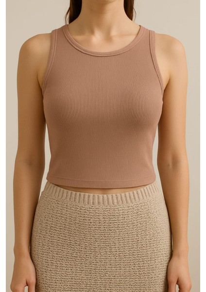 Fitilli Crop Kadın Askılı Atlet