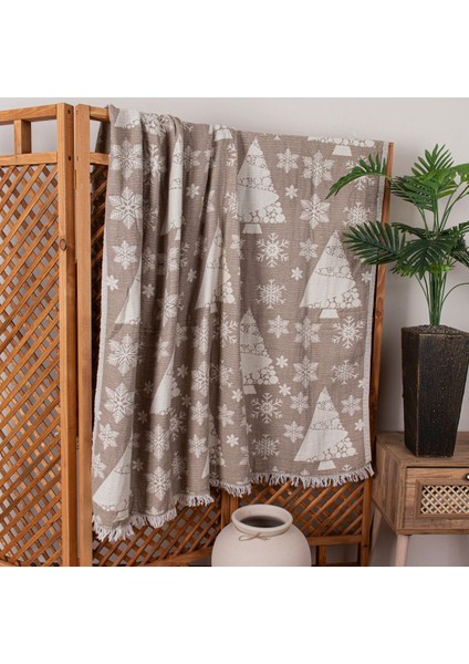 4 Kat Müslin Pike Tek Kişilik %100 Pamuklu Jakarlı Yatak Örtüsü Tv Battaniyesi 140X200