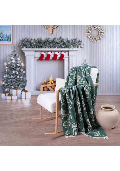 4 Kat Müslin Pike Tek Kişilik %100 Pamuklu Jakarlı Yatak Örtüsü Tv Battaniyesi 140X200 Yılbaşı fiyatları